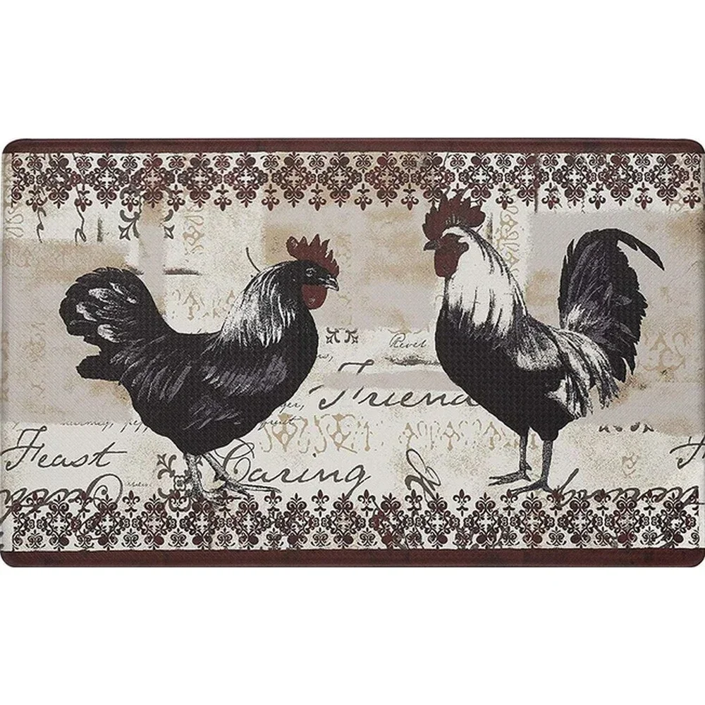 Anti-Fatigue Non Slip Printed PVC Kitchen Floor Mat (18